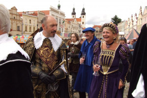 Albrecht z Valdštejna s doprovodem z Chebu v Telči