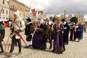 Albrecht z Valdštejna s doprovodem z Chebu v Telči