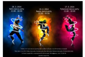 "Párty dance v roce 2014   - 28. 3.; 19.4.; 17.5. ..."